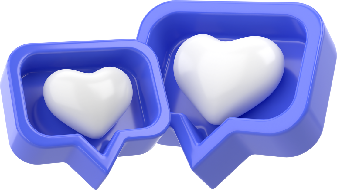 3D like icon. 3D icon. 3D illustration.